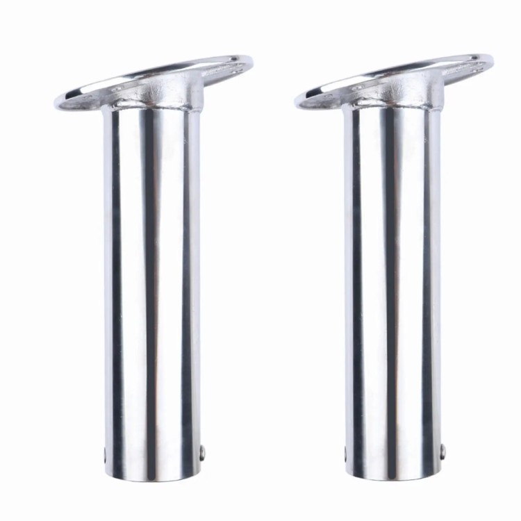HMI 316 Stainless Flush Mount Fishing Rod Holders, 2-Pack