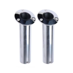 HMI 2 Pieces 316 Stainless Steel Flush Mount Fishing Rod Holders 15 30 or 90 Degree