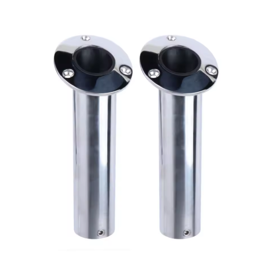 HMI 2 Pieces 316 Stainless Steel Flush Mount Fishing Rod Holders 15 30 or 90 Degree